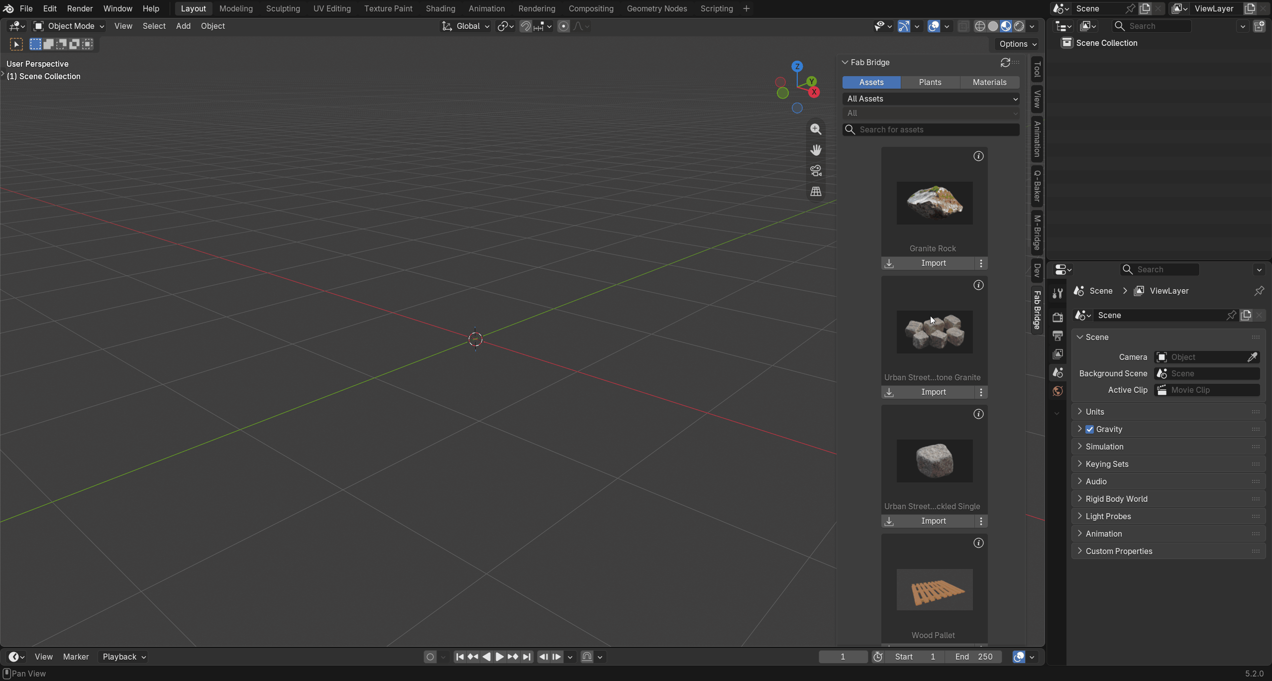 Importing 3D Fab assets with LODs into Blender
