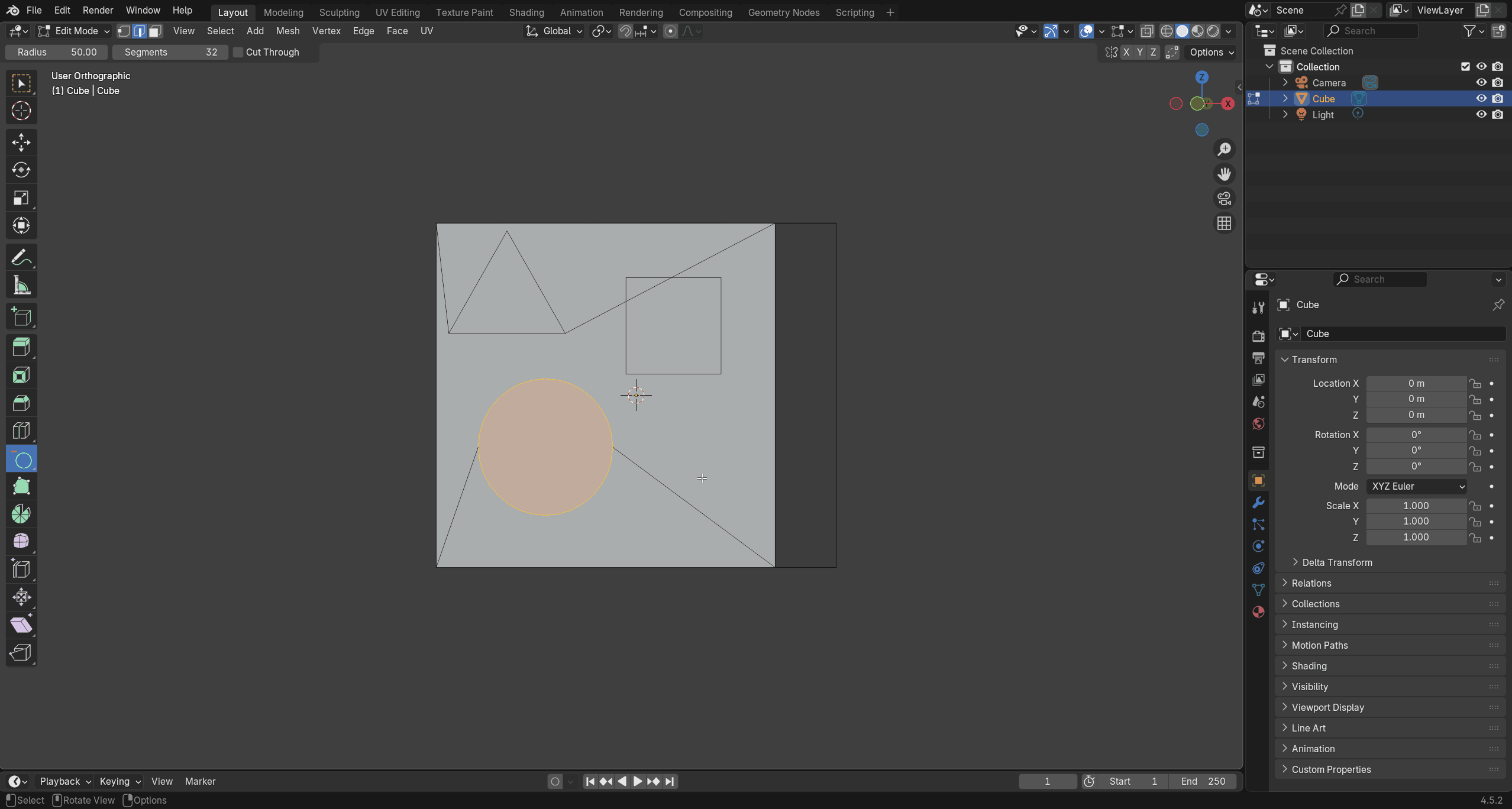 Cut through mode demonstration